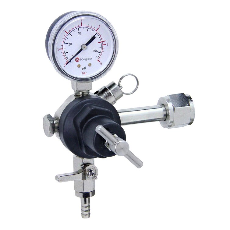 Kegco Chrome Single Tap Conversion Kit with Adjustable Temperature