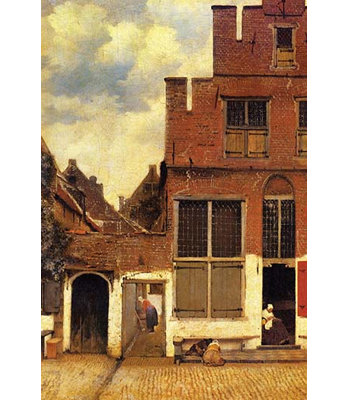 « the little street » par johannes vermeer, reproduction d’art