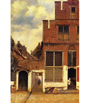 La petite rue par johannes vermeer-impression non encadrée