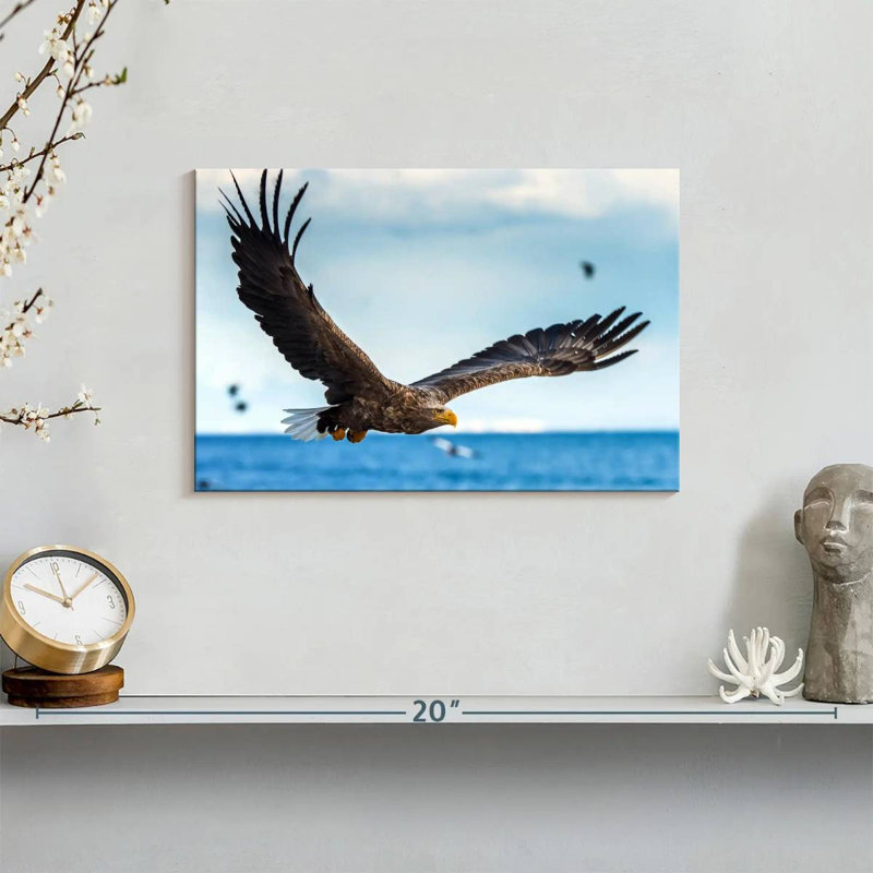 Eagle In Flight, 8" H x 12" W