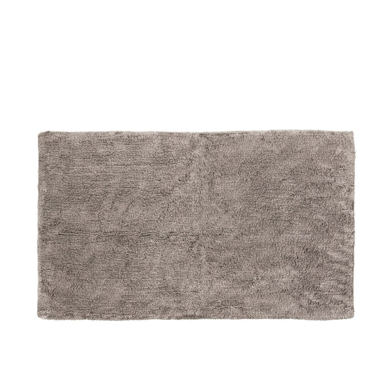 Satellite Taupe Braided Cotton Reversible Bath Mat 39" x 24"