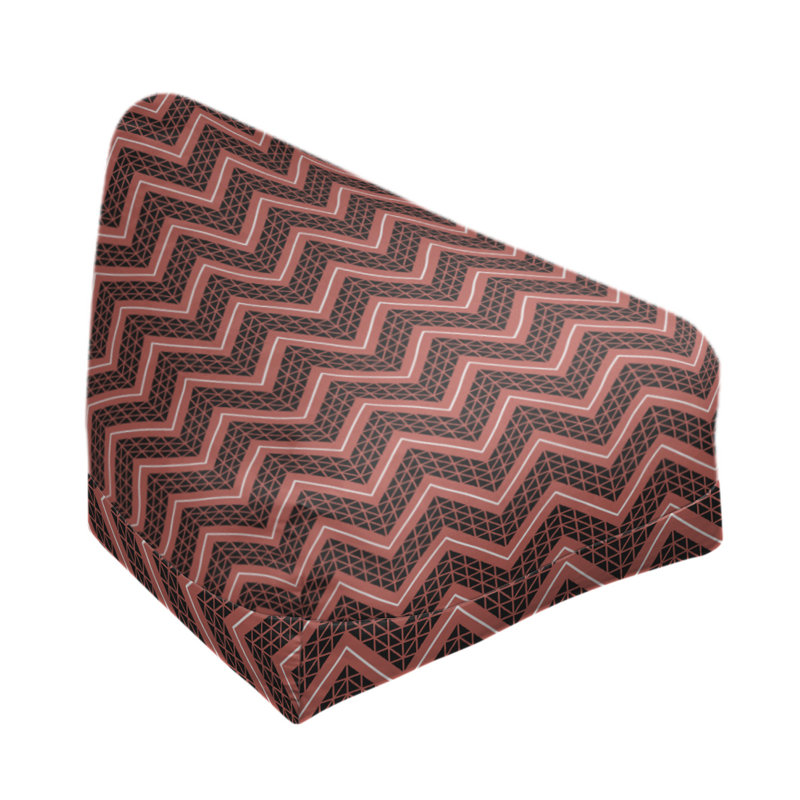 Sac de pois, H 27 po x L 30 po x P 25 po, Bourre en polyester, Rouge / blanc