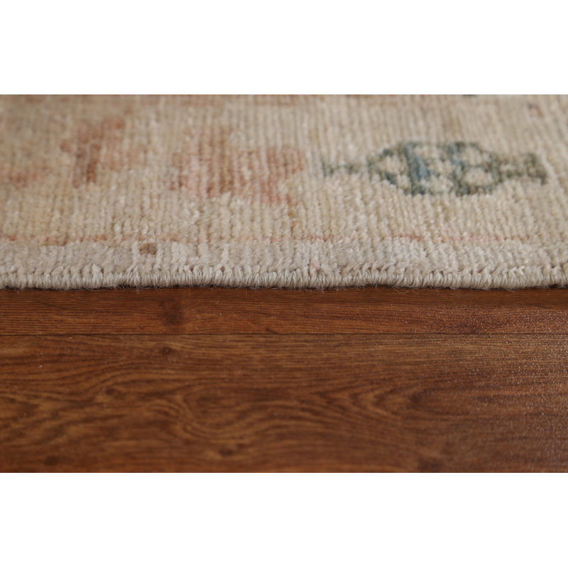 Tapis de style oriental végétal noué à la main 4 x 5 Art Deco
