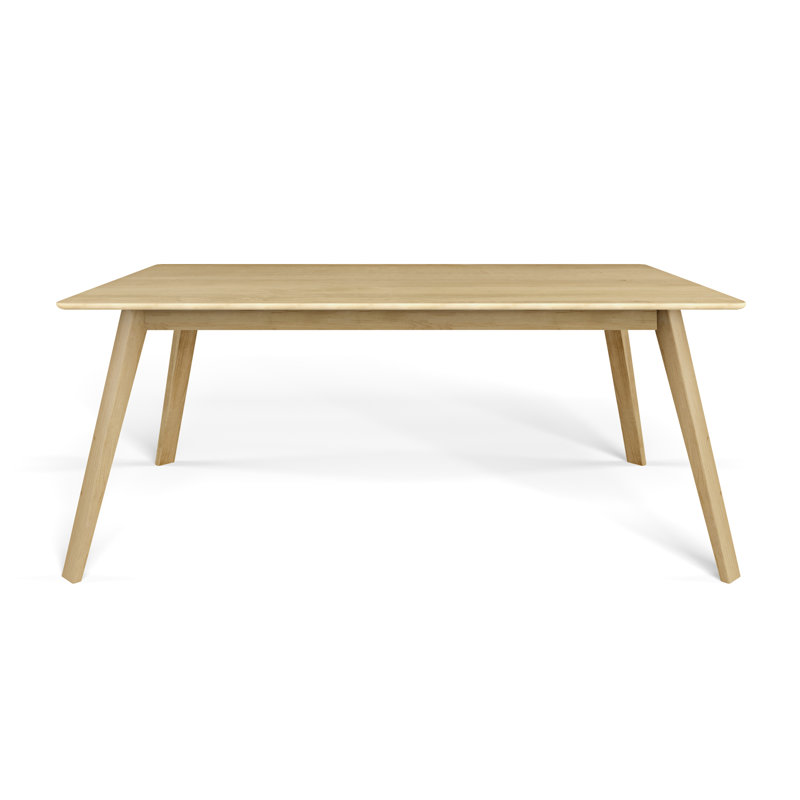 Leclair Maple Solid Wood Dining Table, 29" H x 72" L x 42" W, Natural