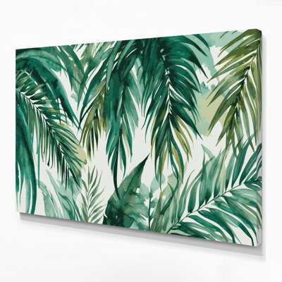 Art mural sur toile Botanical Palm Fronds