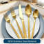 60-Piece Stainless Steel Flatware Set for 12, 18/10 Stainless Steel Cutlery Set with Matte Finish and Ergonomic Cuboid Handle, Complete Dinnerware Service