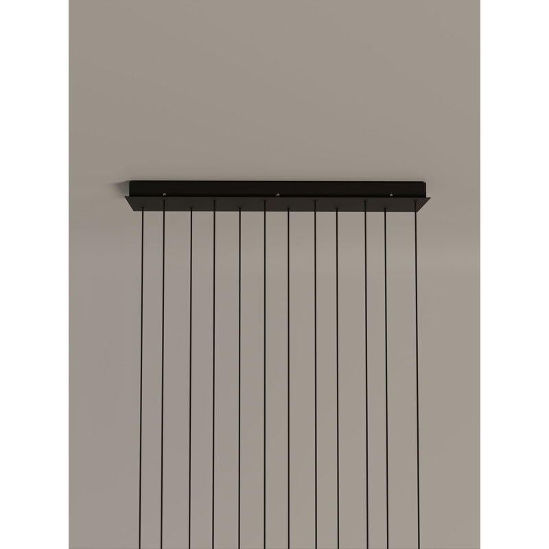 Cirio Cascada 5, 323.7" H x 38.6" W x 10.2" D, 12 Lights, 110 W