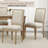 French Country Dining Chairs - Mid-Century Modern Upholstered Wood Linen with Rectangular Back-1936130192-1934218615-1934218617
