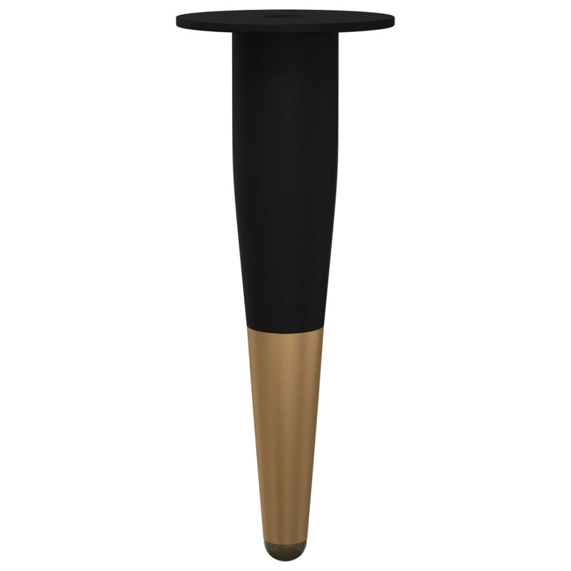 vidaXL Furniture Feet Black and Gold Iron Home Accessories Support Improvement
