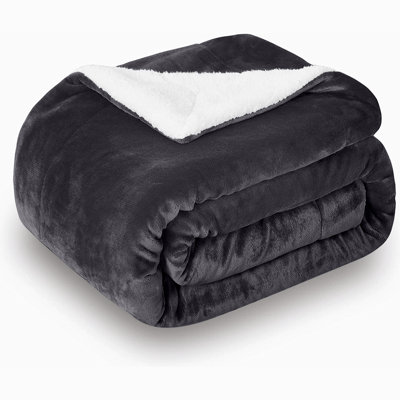 Hanae Sherpa Fleece Thick Blanket Bed Throws