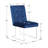 Aariana 19 " H Tufted Velvet Upholstered Metal Side Chair