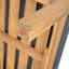 Chaise longue d'extérieur en acacia