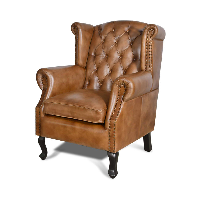 Franziska Upholstered Armchair, Brown