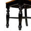 Chaise d'appoint 2 pièces avec pieds tournés