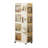 4-Tier Rolling Storage Bookcase With Wheels, Mobile  Multifunction Utility Rolling Storage Organizer