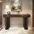 55.12 Inch Long Console Table for Entryway with Metal Legs-1504057124