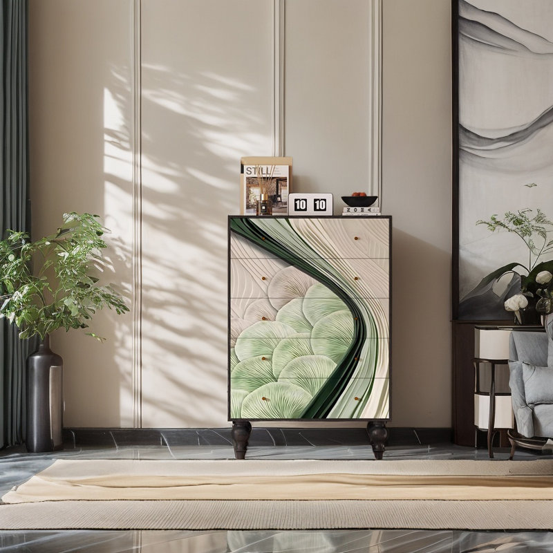 Armoire de rangement élégante à plusieurs tiroirs