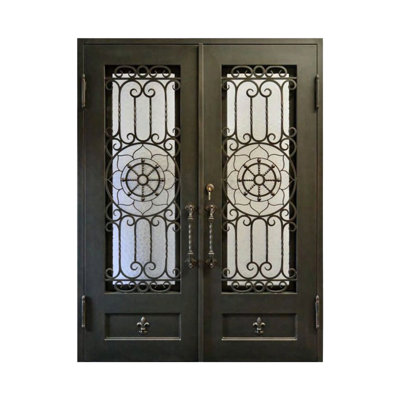 Owl Eyes Double Iron Door