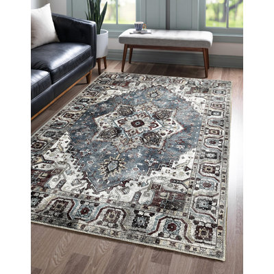 Geometric Cotton and Chenille Flatweave Area Rug