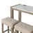 D1321 Console Sofa Table With Stools