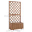 Outsunny 45L Garden Planter with Trellis-67202455