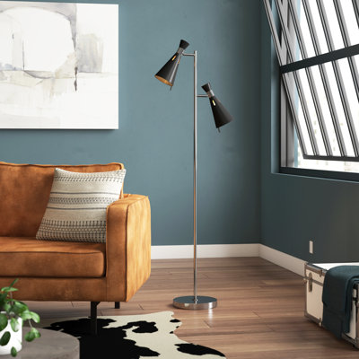 Uniontown 61.5'' Chrome Task Floor Lamp