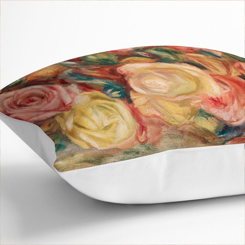 Square Cushion, 40cm H x 40cm W x 15cm D, White