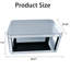 Table basse rectangulaire en verre Baked Curved Mirror