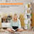 Rotating 5-tier Bookshelf, 360° Spinning Corner Bookcase, White Space Saving Organizer For Study Room, Home Office, Kids Rooms, Bedroom, Adults & Kids-761795728