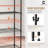 CAPHAUS Nereida NSF Adjustable Height 6 Tier Wire Shelving Unit w/ Basket & Liner-1510959344
