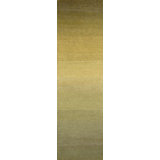 Fade Hand Knotted Ombre Area Rug in Olive/Grass/Moss Green