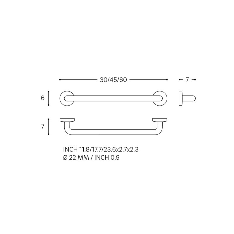Cosmic 28cm Grab Bar
