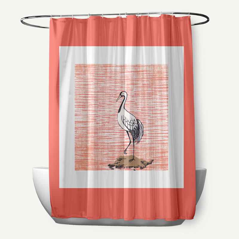 Rideau de douche Eastbourne, Corail