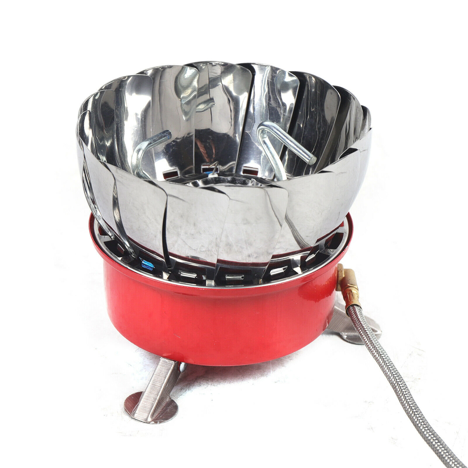 CNCEST Portable Outdoor Windproof Gas Stove Camping Picnic Mini Burner With  Gas Pipe | Wayfair
