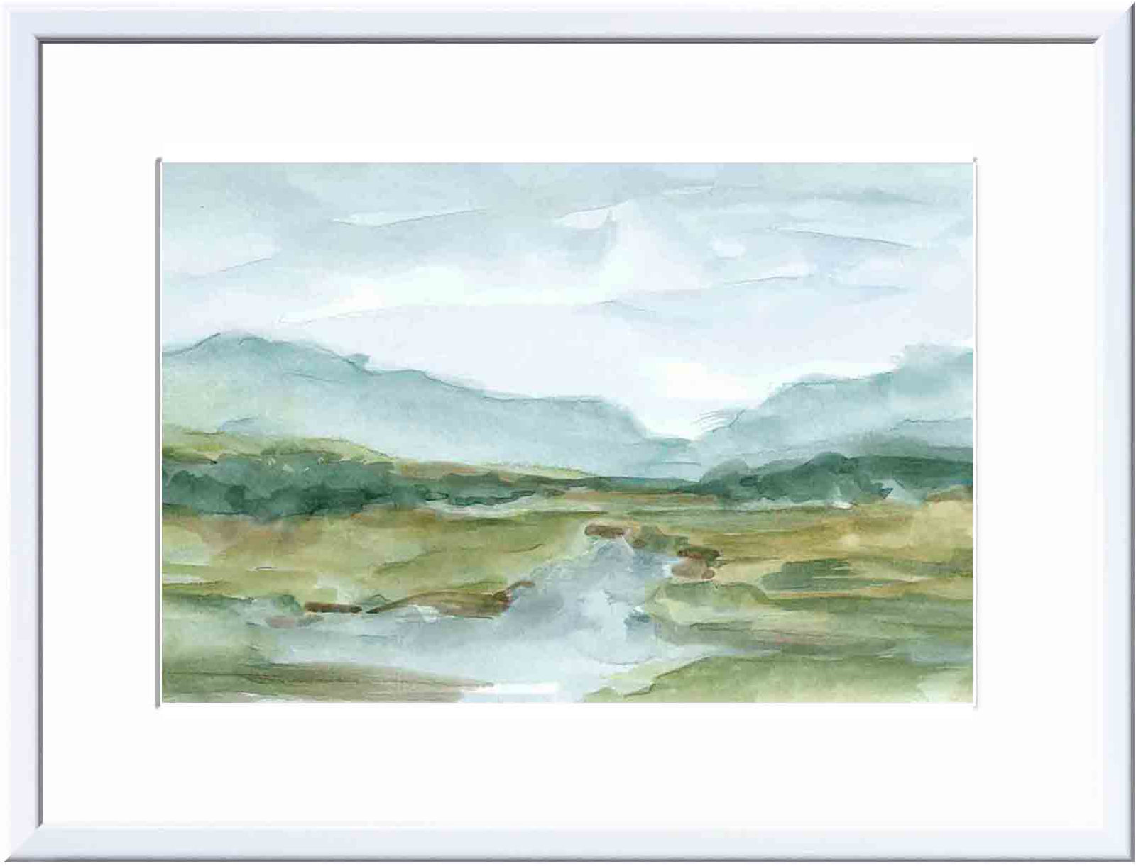 Sketchbook IV Painting by Ethan Harper, 8"H x 12"W, White