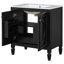 Ensemble de meuble-lavabo en bois massif Eshin-1256737333