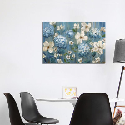 Very Berry Blues by Nan - Wrapped Canvas Print