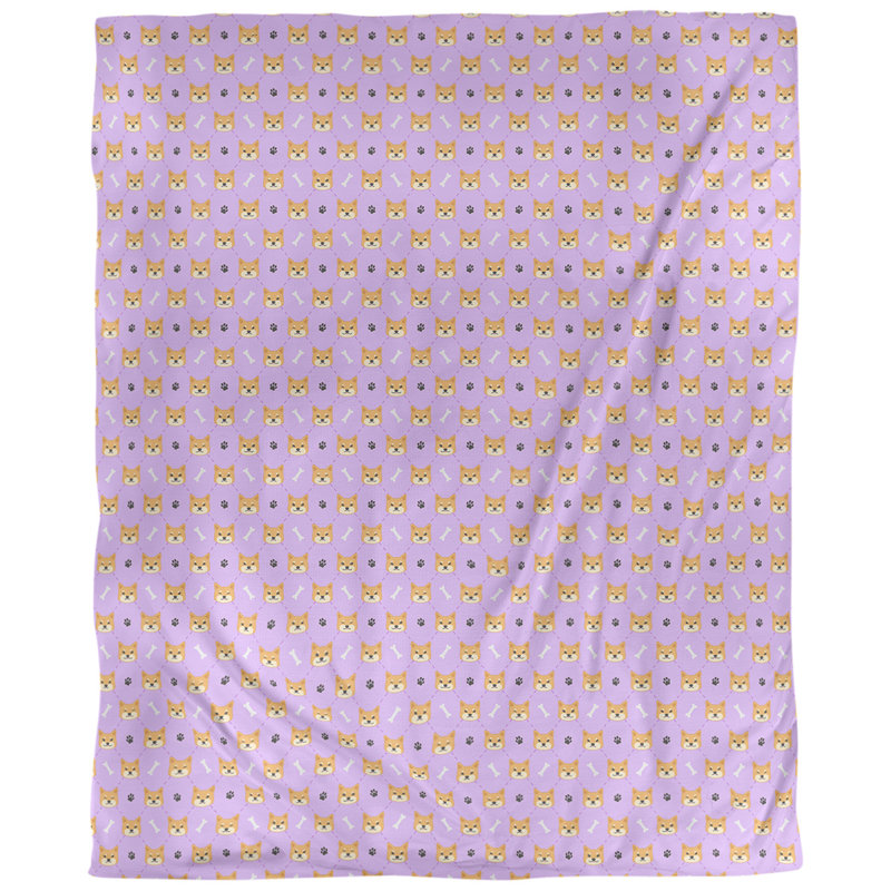 Tissu de shiba shiba, Lavande, L 58 po x l 36 po, Faux lin