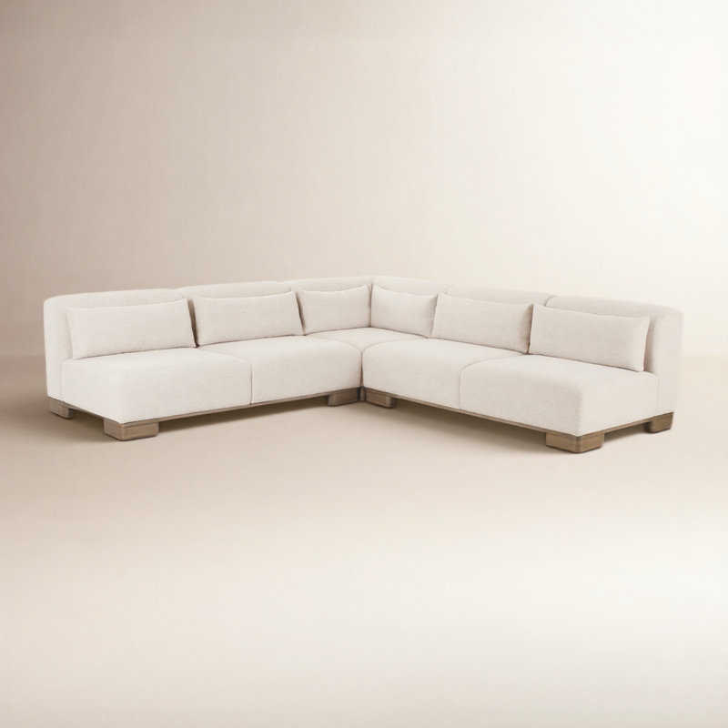 Canapé Beau, Beige, 30" H x 110" W x 110" D