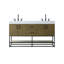 Meuble-lavabo double 60 po-571914785