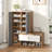 12 Pair Shoe Storage Organizer With Bench