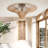 Anisur 1 - Light Rattan Bowl Pendant-723939897