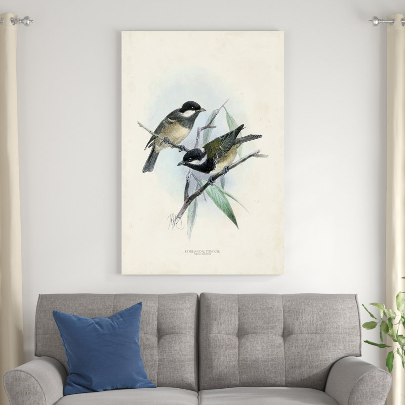 Oiseaux antiques VII, H 48 po x l 32 po x P 1,25 po
