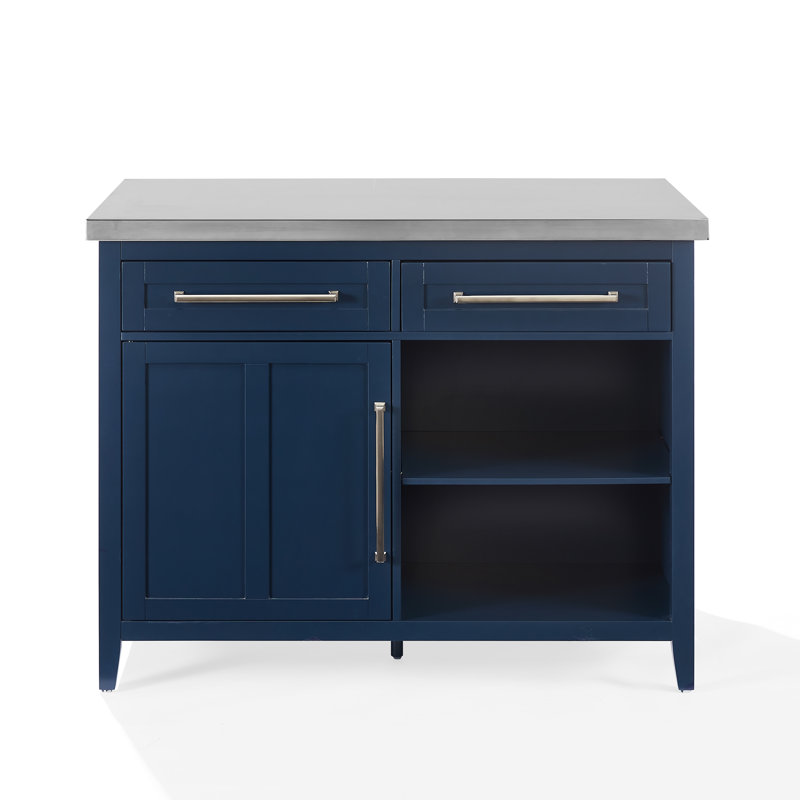 Harare Kitchen Island, Navy