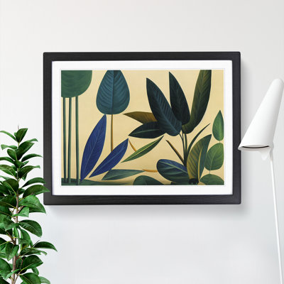 Abstract Jungle Leaves - Framed Print