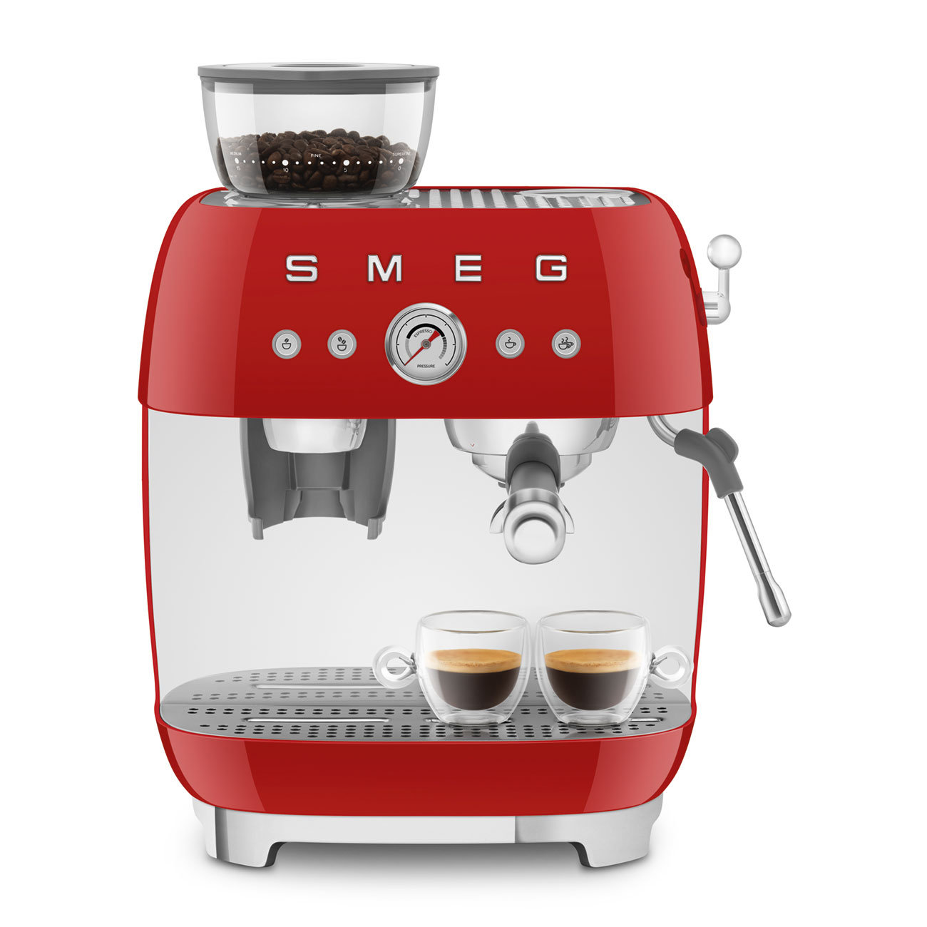 SMEG 50's Retro Espresso Machine, Red