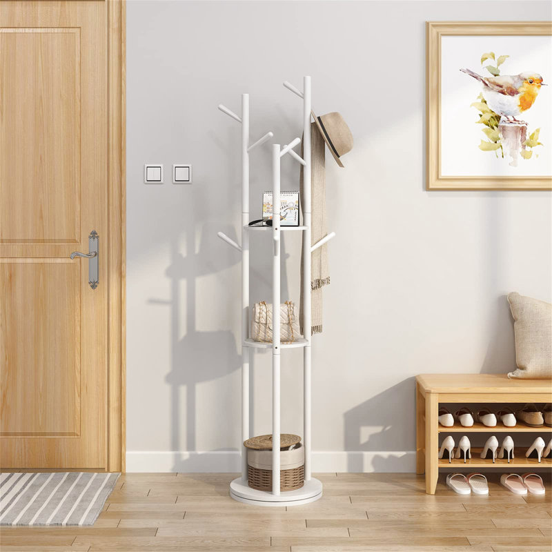 Jackob Freestanding Coat Stand, White