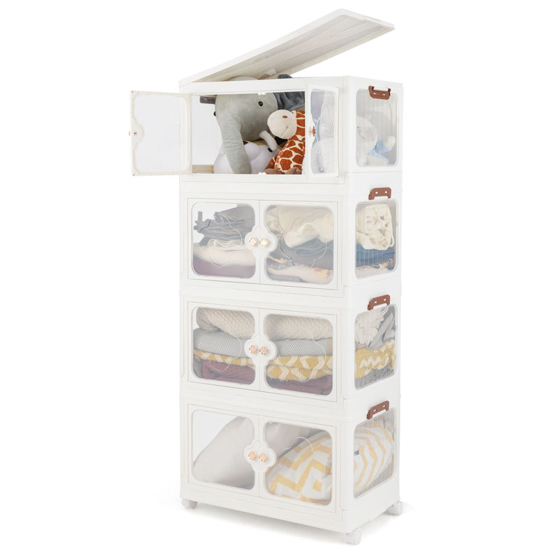 Zoomie Kids Plastic Decorative Bin, 130cm H x 60cm W x 36cm D