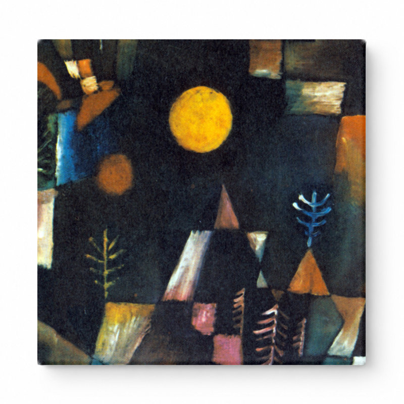 Pleine lune (1919) - art mural carré sur toile, 32" W x 32" H