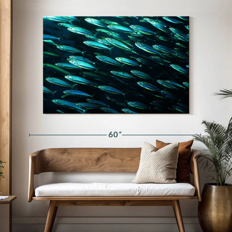 Brampt Shoal Of Fish, 34" H x 51" W